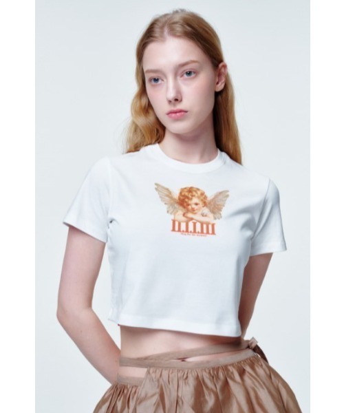 tシャツ 2113STUDIO/イイルイルサムスタジオ/Crop Tshirts Angel face レディース メンズ