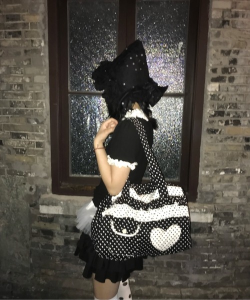 FREE STYLISTS ショルダーバッグ バッグ Y2K ドットフラワーフリル