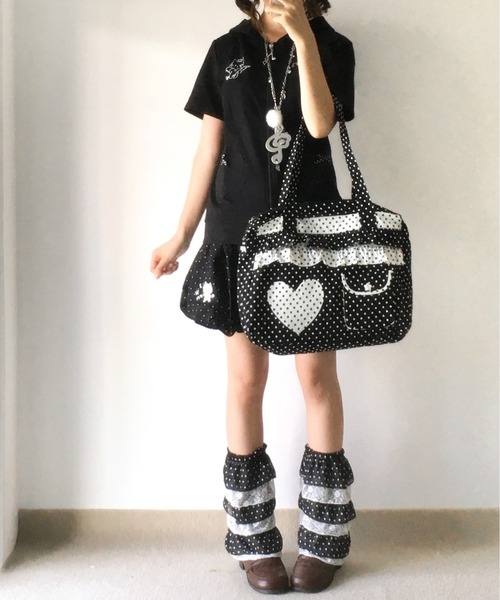 FREE STYLISTS ショルダーバッグ バッグ Y2K ドットフラワーフリル 