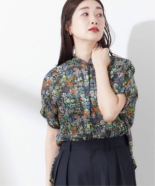 【2023SS】L'ESSAGE タックスリーブシャツ ドット ブラウン journal standard L'essage ブラウス シャツ 「追加5」DEVEAUX