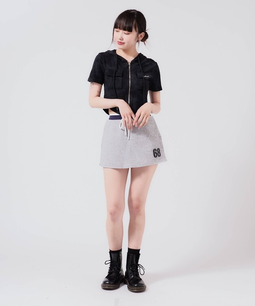 Chick tシャツ 半袖 Hooded Double Zip Top / フード付き ダブルジップ