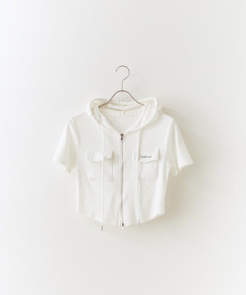 Chick tシャツ 半袖 Hooded Double Zip Top / フード付き ダブルジップ 