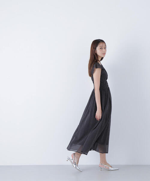 NATURAL BEAUTY BASIC ワンピース シアードットシャーリング