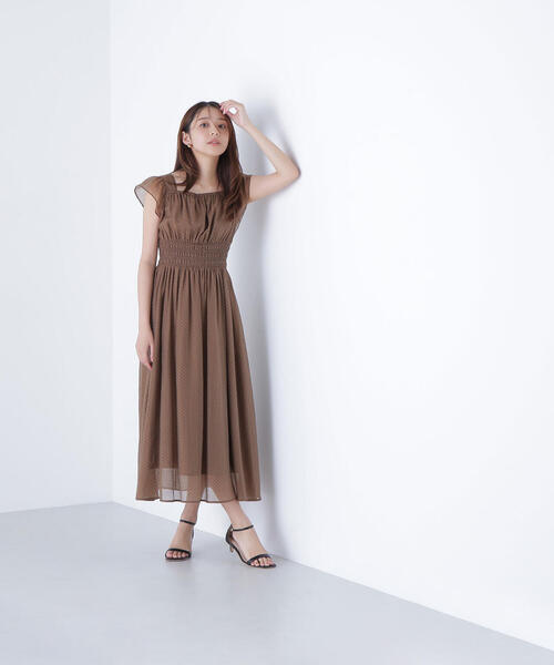【新品】ナチュラルビューティーベーシック　シアードットシャーリングワンピース シアードットシャーリングワンピース | NATURAL BEAUTY BASIC