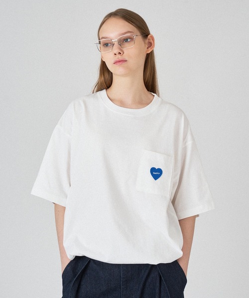 ONCILY tシャツ HEART LOGO EMBLEM DRAW CODE T-SHIRT / ハート