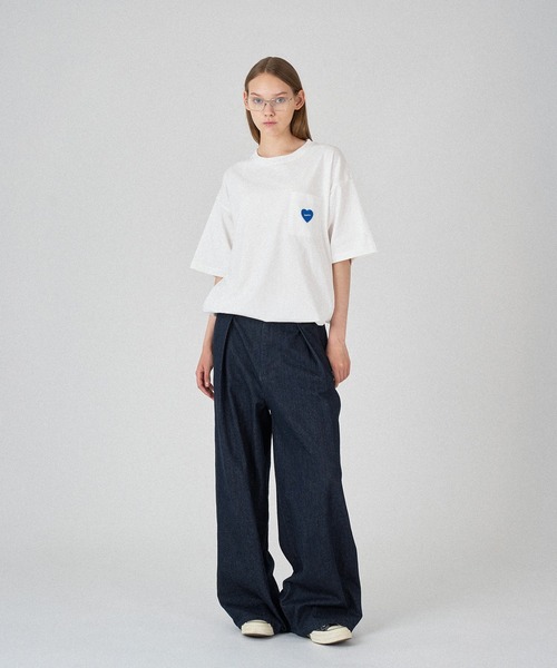 ONCILY（オンシェリー） tシャツ HEART LOGO EMBLEM DRAW CODE T-SHIRT