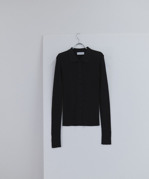 ADAM ET ROPE'（アダムエロペ） カーディガン ポロニットリブ