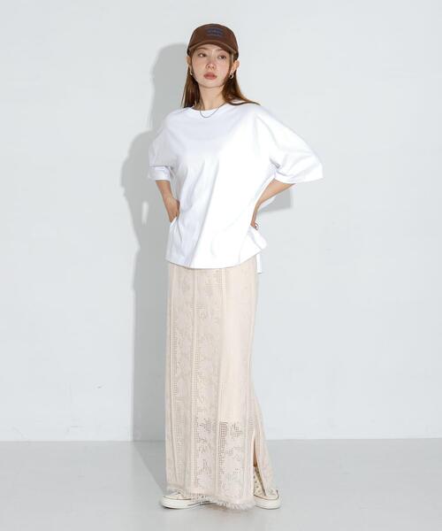URBAN RESEARCH Sonny Label スカート フラワーメッシュスカート