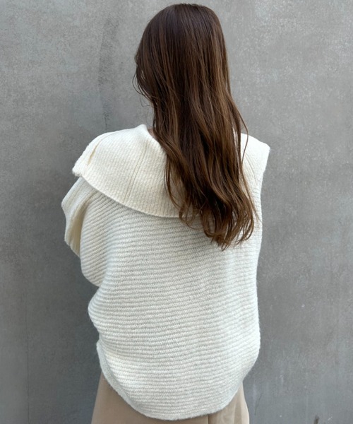 INGNI（イング） ドルマンスリーブニット M アイボリー レディース