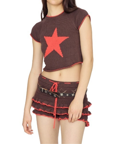 GLOWNY♡ CANDY POP KNIT TOP GLOWNY tシャツ CANDY POP KNIT TOP レディース : ZOZOTOWN Yahoo!店