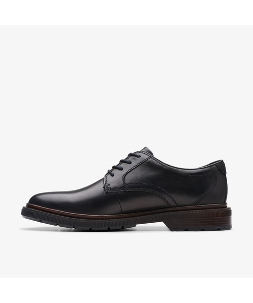 「Clarks」 レザーシューズ UK8 ブラック メンズ