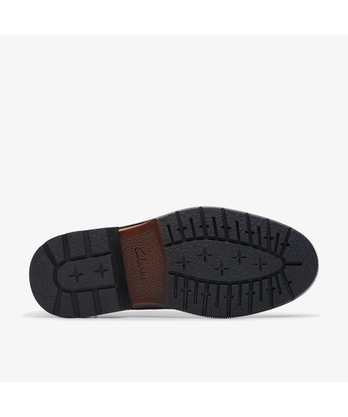 「Clarks」 レザーシューズ UK8 ブラック メンズ