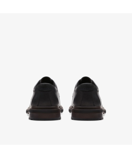 「Clarks」 レザーシューズ UK8 ブラック メンズ