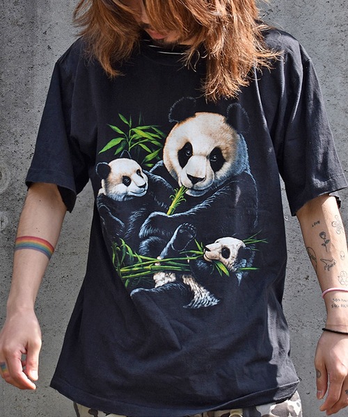 VINTAGE tシャツ 「USED」90's METAL HEAVEN “PANDA” アニマル Tシャツ