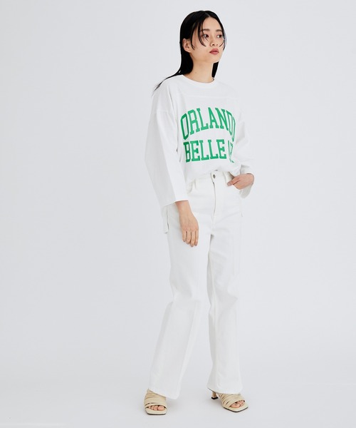 「Healthy denim」 デニムパンツ 2 オフホワイト レディース