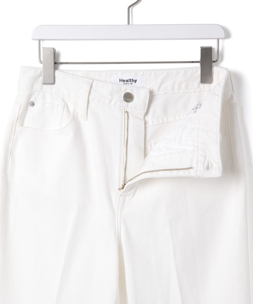 「Healthy denim」 デニムパンツ 2 オフホワイト レディース