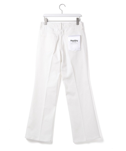 「Healthy denim」 デニムパンツ 2 オフホワイト レディース
