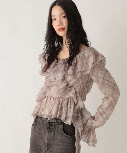 Heather（ヘザー） ブラウス シャツ フィッシュテールブラウス 590788 