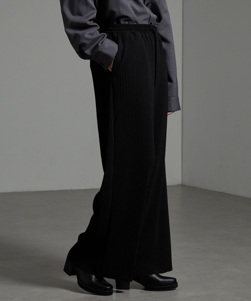 モノずき　群言堂　プリーツパンツ CIYOT パンツ 「CIYOT-シヨウト-」ワイドプリーツパンツ メンズ