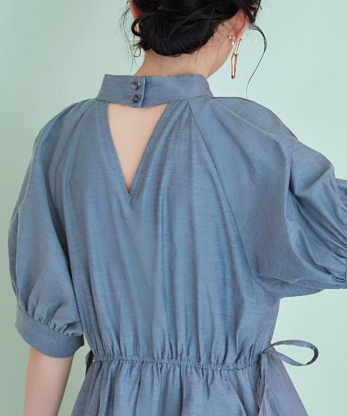 「RUIRUE BOUTIQUE」 半袖チュニック S ホワイト レディース_画像6