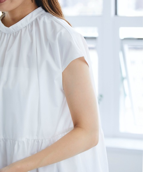 「ECRIRE」 ノースリーブワンピース M オフホワイト レディース_画像6