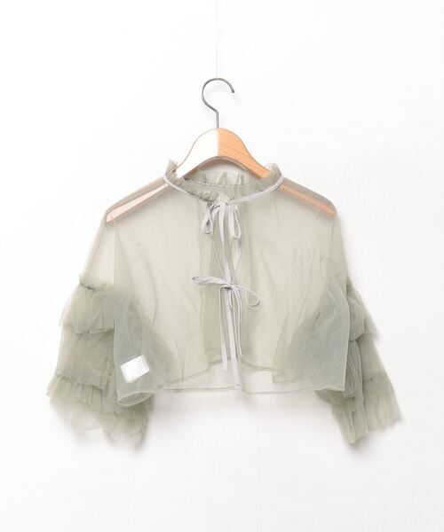 「Kana」 7分袖ブラウス M グリーン レディース_画像2