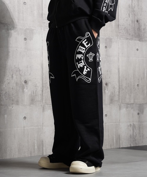 スウェットパンツ ジャージ 「セットアップ 対応」CVC裏毛 ロゴ