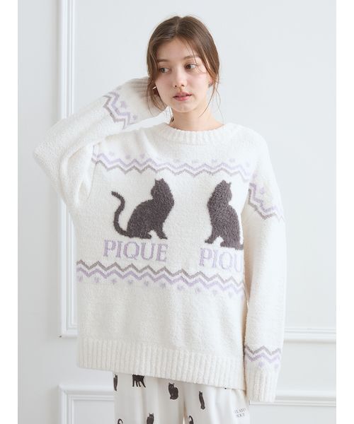 gelato pique（ジェラートピケ） パジャマ ルームウェア CATジャガード