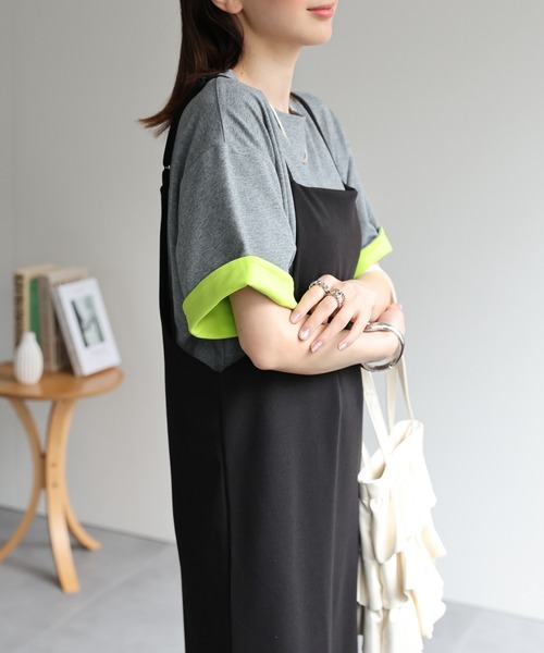 Kazumamacyan　0910 sakishimatokyo 半袖カットソー FREE グレー レディース : ZOZOTOWN