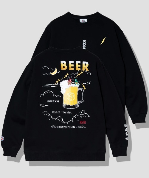 go slow caravan トレーナー スウェット YOIDORE/酔いどれ 雷様 クルー