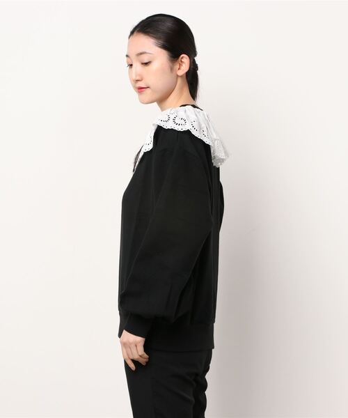 「CAROLINA GLASER」 スウェットカットソー - ブラック レディース_画像3