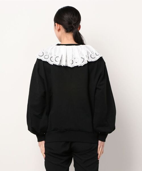 「CAROLINA GLASER」 スウェットカットソー - ブラック レディース_画像4