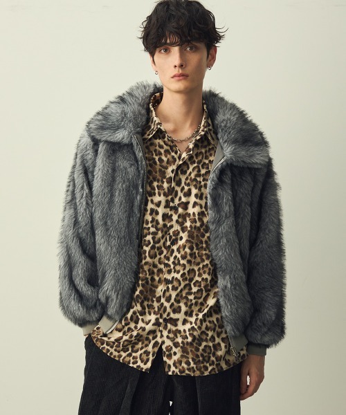 Shoowtime（ショウタイム） ブルゾン アウター Double-zip faux fur