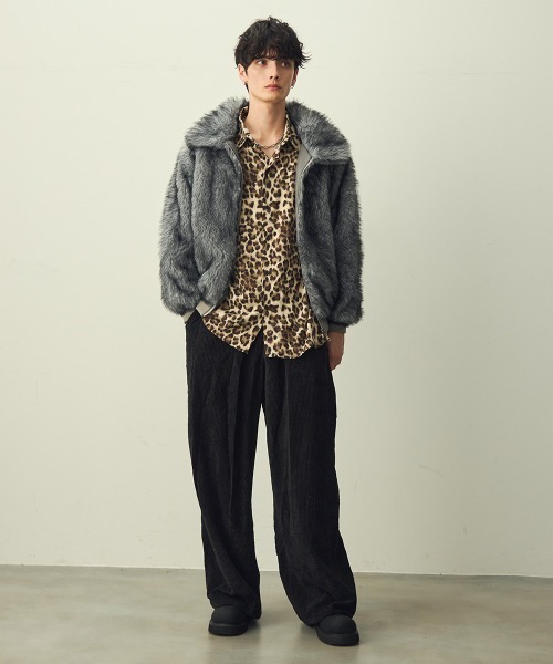 Shoowtime（ショウタイム） ブルゾン アウター Double-zip faux fur