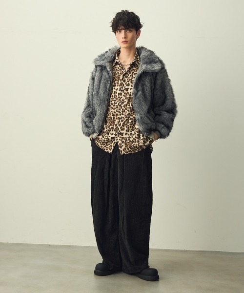 Shoowtime（ショウタイム） ブルゾン アウター Double-zip faux fur