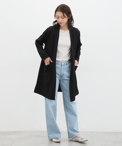 「Honeys」 「CINEMA CLUB」カーディガン LL グレイッシュベージュ レディース_画像3