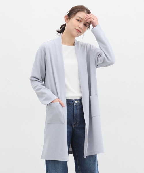 「Honeys」 「CINEMA CLUB」カーディガン LL グレイッシュベージュ レディース_画像8