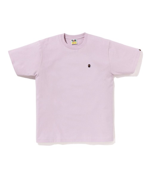 A BATHING APE Tシャツ ホワイト×パープル A BATHING APE（アベイシングエイプ） tシャツ COLOR CAMO TIGER SHARK