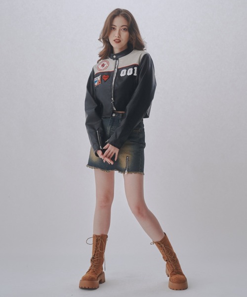 「JUST A NOON」 ブルゾン FREE ブラック レディース_画像3