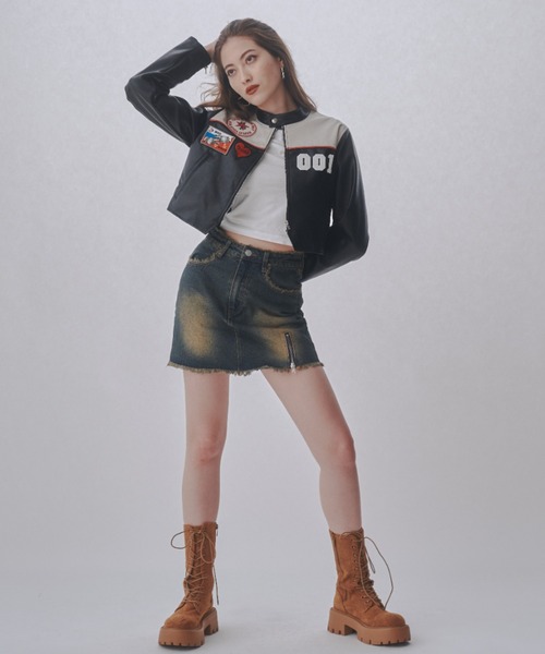 「JUST A NOON」 ブルゾン FREE ブラック レディース_画像5