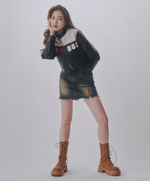 「JUST A NOON」 ブルゾン FREE ブラック レディース_画像6