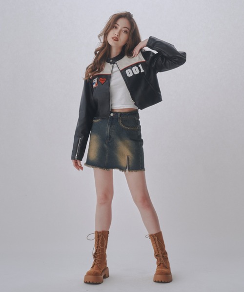 「JUST A NOON」 ブルゾン FREE ブラック レディース_画像9