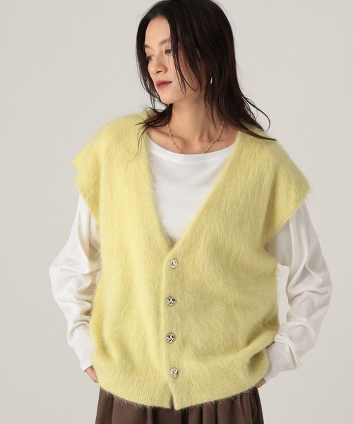 Elura（エルーラ） ベスト ジレ シャギーベスト/606385 レディース