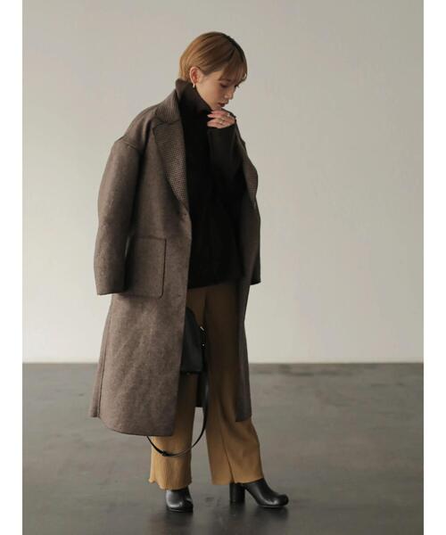 「rem closet」 チェスターコート SMALL ブラウン レディース_画像2