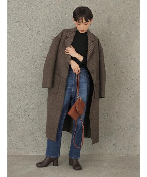 「rem closet」 チェスターコート SMALL ブラウン レディース_画像3