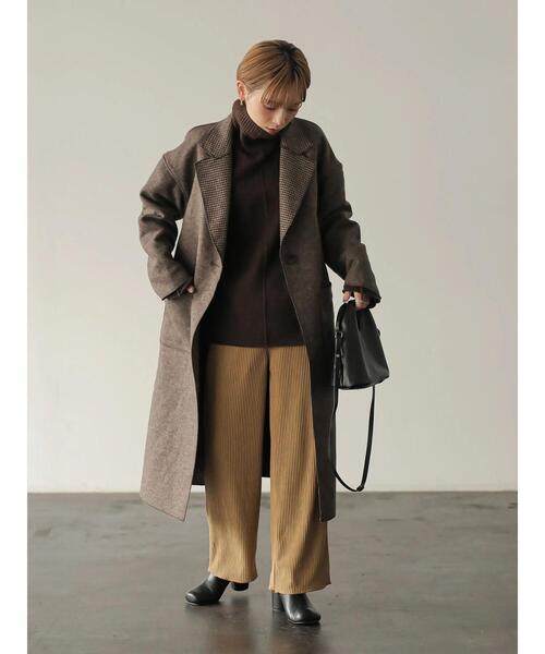 「rem closet」 チェスターコート SMALL ブラウン レディース_画像5