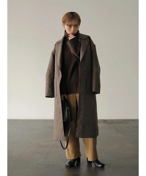 「rem closet」 チェスターコート SMALL ブラウン レディース_画像6