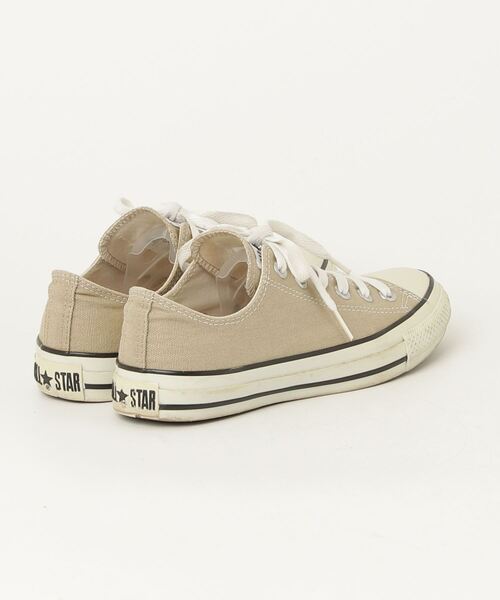 「CONVERSE」 ローカットスニーカー 24cm ベージュ レディース_画像2