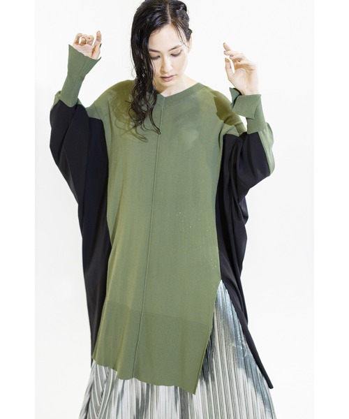 「OSMOSIS」 長袖ニット ONE SIZE ブラック レディース_画像7