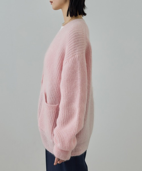 ROPE'（ロペ） カーディガン スーパーキッドモヘヤVネックカーディガン
